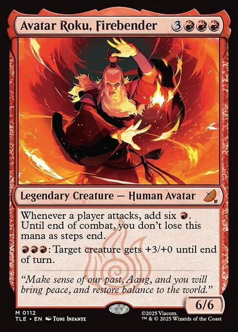 Avatar Roku, Firebender ~ Avatar: The Last Airbender [ NM ] [ Magic MTG ]