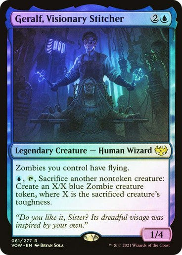FOIL Geralf, Visionary Stitcher ~ Crimson Vow [ NM ] [ Magic MTG ]