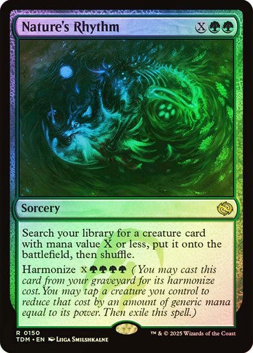 FOIL Nature's Rhythm ~ Tarkir: Dragonstorm [ NM ] [ Magic MTG ]