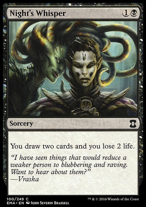 Night's Whisper ~ Eternal Masters [ EX ] [ Magic MTG ]