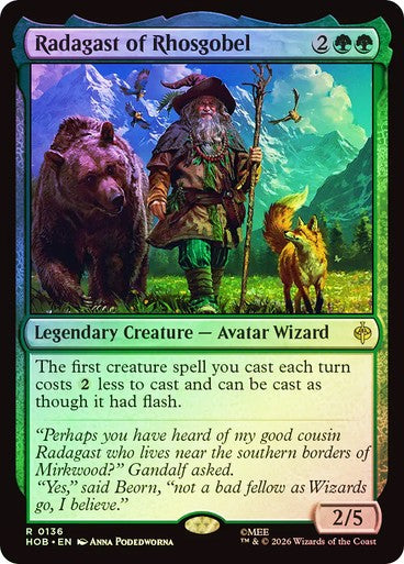 FOIL Radagast of Rhosgobel ~ The Hobbit [ NM ] [ Magic MTG ]