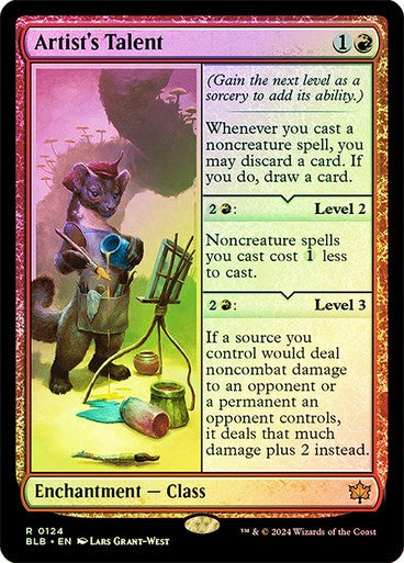 FOIL Artist's Talent ~ Bloomburrow [ NM ] [ Magic MTG ]