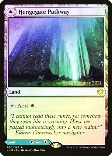 Hengegate Pathway / Mistgate Pathway ~ Prerelease Kaldheim [ NM ] [ Magic MTG ]