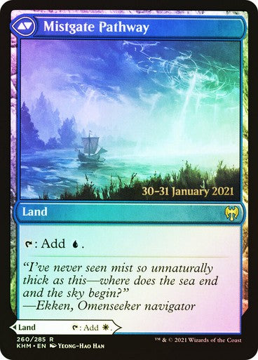 Hengegate Pathway / Mistgate Pathway ~ Prerelease Kaldheim [ NM ] [ Magic MTG ]