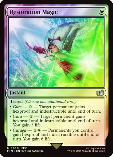 FOIL Restoration Magic ~ Final Fantasy [ NM ] [ Magic MTG ]
