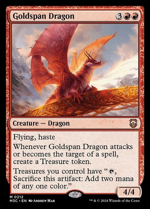Goldspan Dragon ~ Commander: Modern Horizons 3 [ NM ] [ Magic MTG ]
