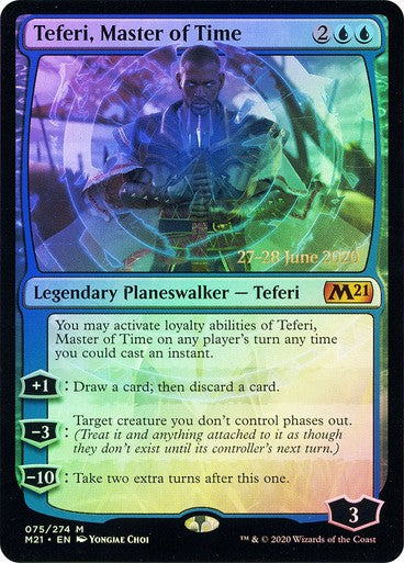 FOIL Teferi, Master of Time ~ Prerelease Core 2021 [ NM ] [ Magic MTG ]
