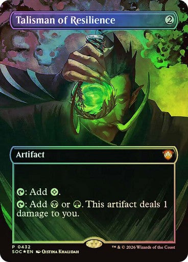 FOIL Talisman of Resilience ~ Commander: Secrets of Strixhaven [ NM ] [ MTG ]