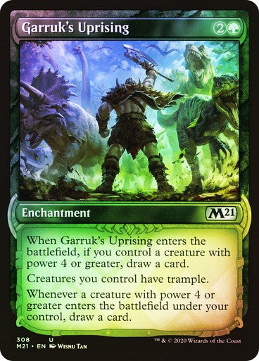 FOIL SHOWCASE Garruk's Uprising ~ Core 2021 [ EX ] [ Magic MTG ]