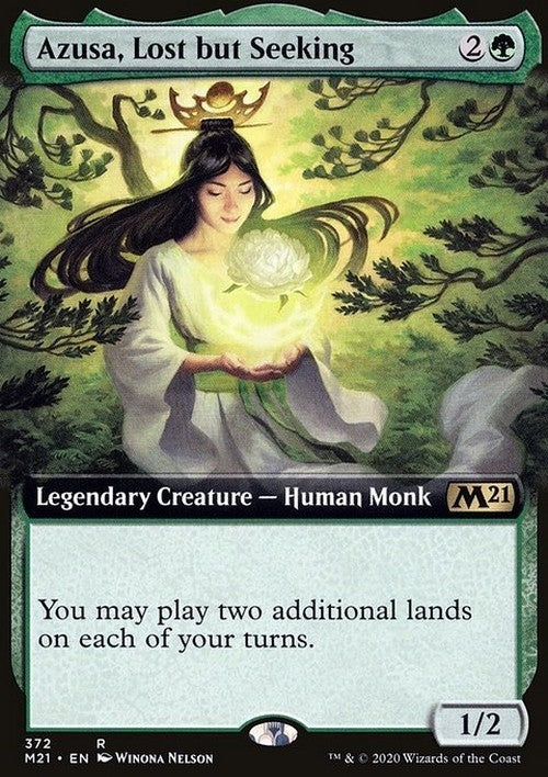 BORDERLESS Azusa, Lost but Seeking ~ Core 2021 [ NM ] [ Magic MTG ]