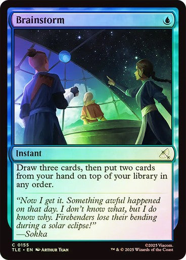 FOIL Brainstorm ~ Avatar: The Last Airbender [ NM ] [ Magic MTG ]