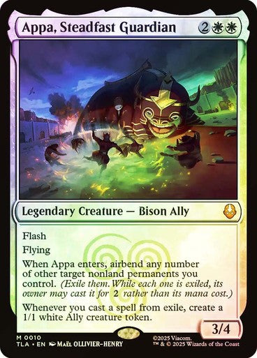 FOIL Appa, Steadfast Guardian ~ Avatar: The Last Airbender [ NM ] [ Magic MTG ]