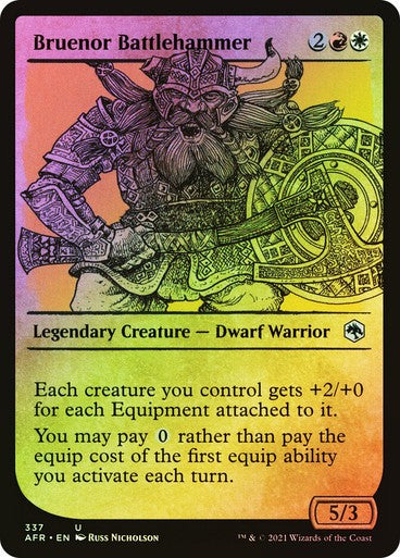 FOIL SHOWCASE Bruenor Battlehammer ~ Adventures in the Forgotten Realms [ PL ]