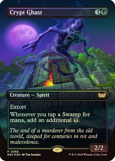 FOIL BORDERLESS Crypt Ghast ~ Commander: Duskmourn [ NM ] [ Magic MTG ]