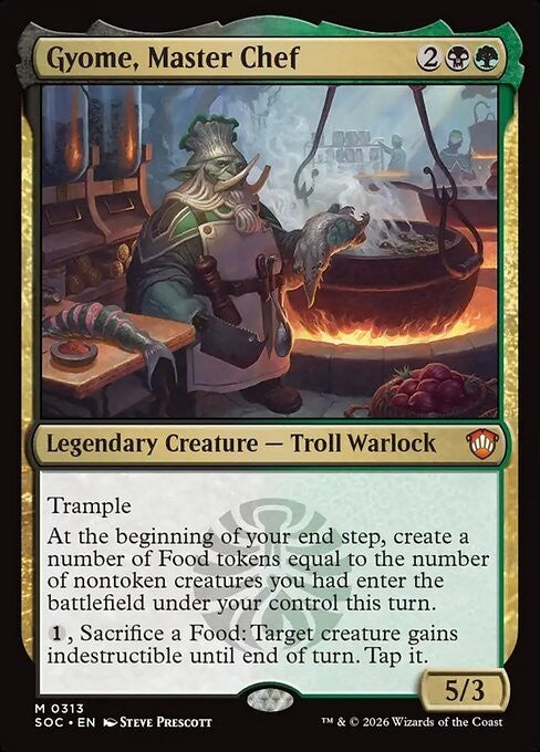 Gyome, Master Chef ~ Commander: Secrets of Strixhaven [ NM ] [ Magic MTG ]