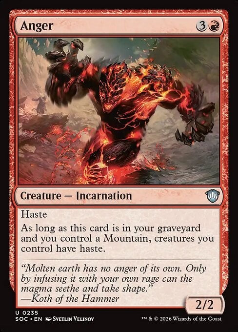 Anger ~ Commander: Secrets of Strixhaven [ NM ] [ Magic MTG ]