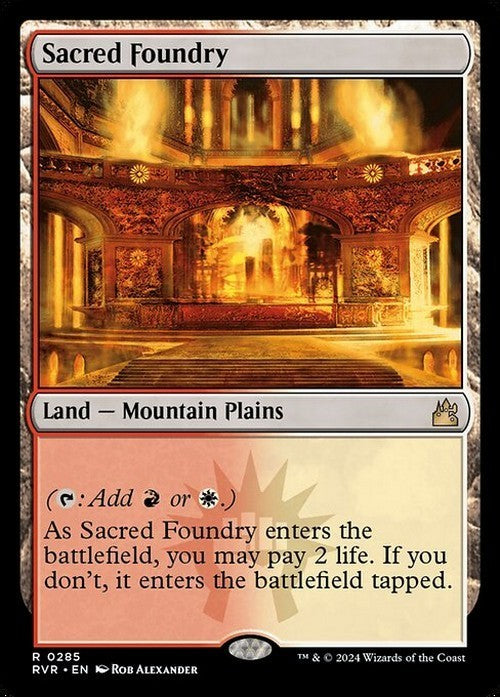Sacred Foundry ~ Ravnica Remastered [ NM ] [ Magic MTG ]