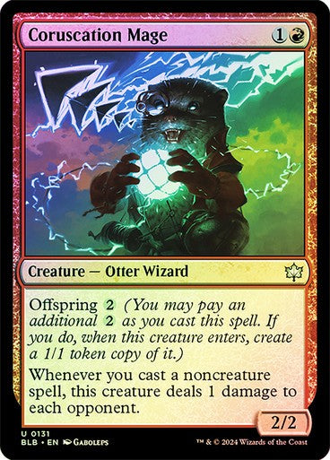 FOIL Coruscation Mage ~ Bloomburrow [ NM ] [ Magic MTG ]