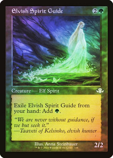 FOIL RETRO Elvish Spirit Guide ~ Dominaria Remastered [ NM ] [ Magic MTG ]