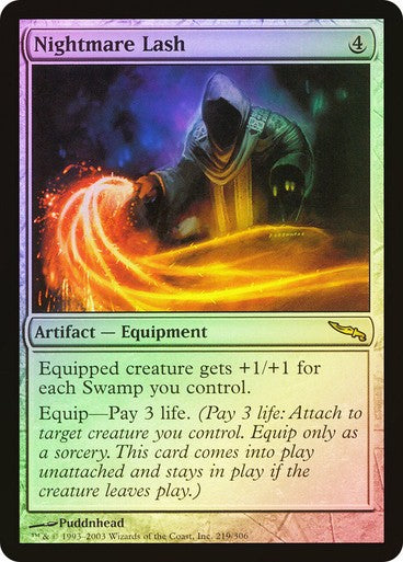 FOIL Nightmare Lash ~ Mirrodin [ NM ] [ Magic MTG ]