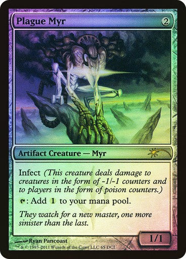 FOIL Plague Myr ~ Gateway Promos [ EX ] [ Magic MTG ]