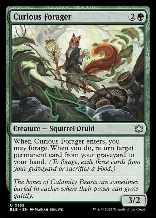 Curious Forager ~ Bloomburrow [ NM ] [ Magic MTG ]