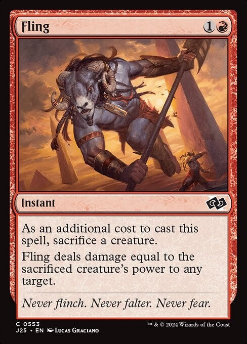 Fling ~ Jumpstart 2025 [ NM ] [ Magic MTG ]