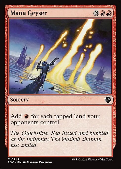 Mana Geyser ~ Commander: Secrets of Strixhaven [ NM ] [ Magic MTG ]