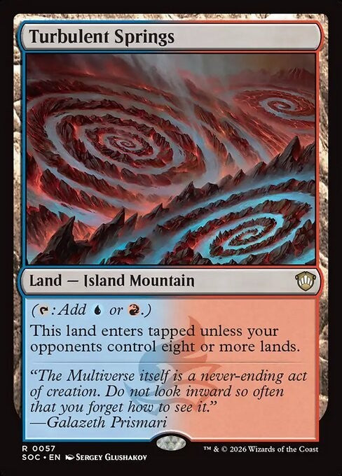 Turbulent Springs ~ Commander: Secrets of Strixhaven [ NM ] [ Magic MTG ]