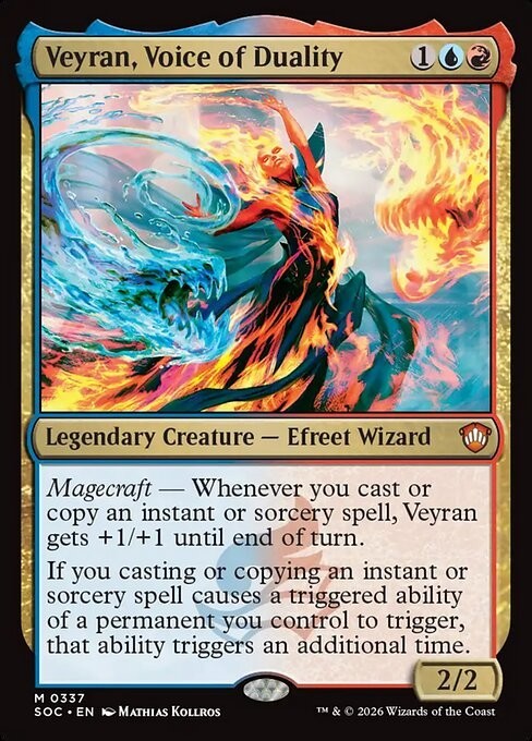 Veyran, Voice of Duality ~ Commander: Secrets of Strixhaven [ NM ] [ Magic MTG ]