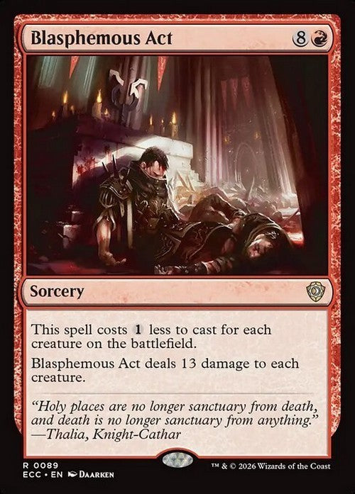 Blasphemous Act ~ Commander: Lorwyn Eclipsed [ NM ] [ Magic MTG ]