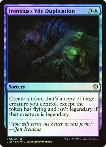 FOIL Irenicus's Vile Duplication ~ Commander Legends 2 [ NM ] [ MTG ]