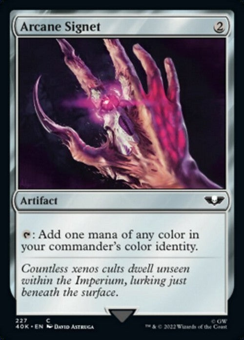 Arcane Signet #227 ~ Commander: Warhammer 40,000 [ NM ] [ Magic MTG ]