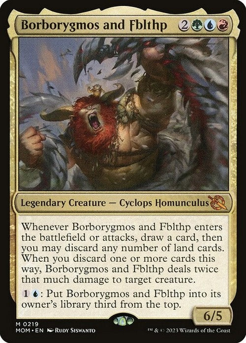 Borborygmos and Fblthp ~ March of the Machine [ NM ] [ Magic MTG ]