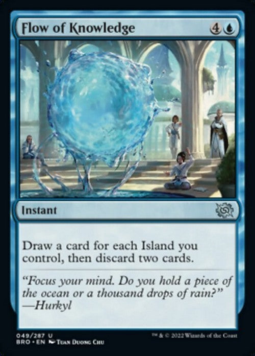 Flow of Knowledge ~ The Brothers' War [ NM ] [ Magic MTG ]