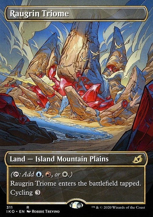 BORDERLESS Raugrin Triome ~ Ikoria [ NM ] [ Magic MTG ]