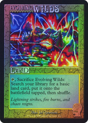 FOIL Evolving Wilds #824 ~ Secret Lair: Fortnite [ NM ] [ Magic MTG ]