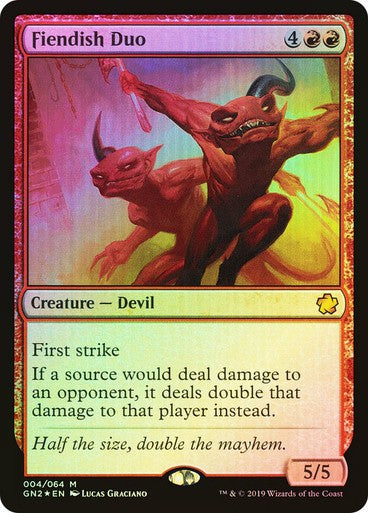 FOIL Fiendish Duo ~ Game Night 2019 [ NM ] [ Magic MTG ]