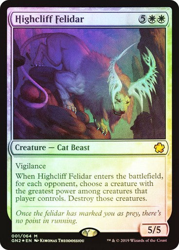 FOIL Highcliff Felidar ~ Game Night 2019 [ PL ] [ Magic MTG ]
