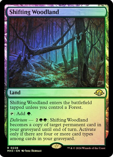 FOIL Shifting Woodland ~ Modern Horizons 3 [ NM ] [ Magic MTG ]