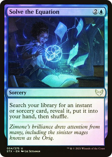 FOIL Solve the Equation ~ Strixhaven [ NM ] [ Magic MTG ]