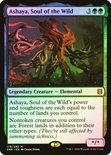 FOIL Ashaya, Soul of the Wild ~ Zendikar Rising [ NearMint ] [ Magic MTG ]