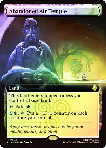 FOIL BORDERLESS Abandoned Air Temple ~ Avatar: The Last Airbender [ NM ] [ MTG ]