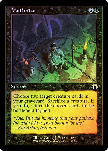 FOIL RETRO Victimize ~ Modern Horizons 3 [ NM ] [ Magic MTG ]