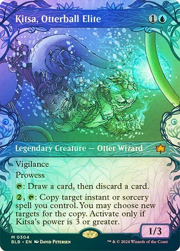 FOIL SHOWCASE Kitsa, Otterball Elite ~ Bloomburrow [ NM ] [ Magic MTG ]