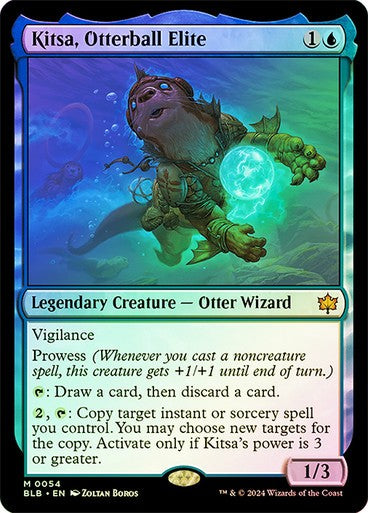 FOIL Kitsa, Otterball Elite ~ Bloomburrow [ NM ] [ Magic MTG ]