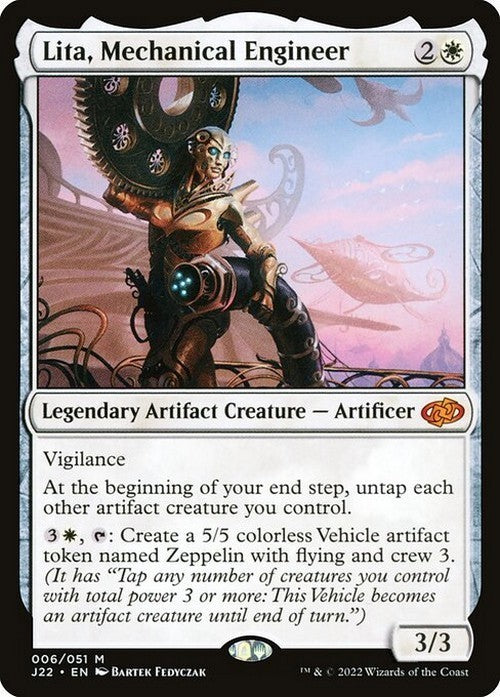 Lita, Mechanical Engineer ~ Jumpstart 2022 [ EX ] [ Magic MTG ]