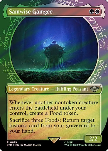 FOIL SURGE Samwise Gamgee ~ The Lord of the Rings [ NM ] [ Magic MTG ]
