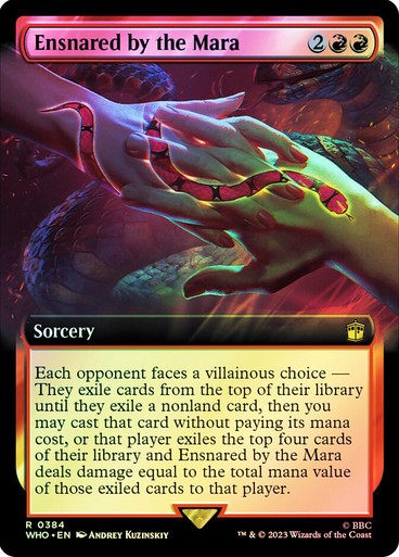 FOIL SURGE Ensnared by the Mara ~ Commander: Doctor Who [ NM ] [ Magic MTG ]