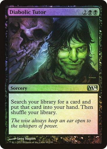 FOIL Diabolic Tutor ~ Magic 2014 [ EX ] [ Magic MTG ]